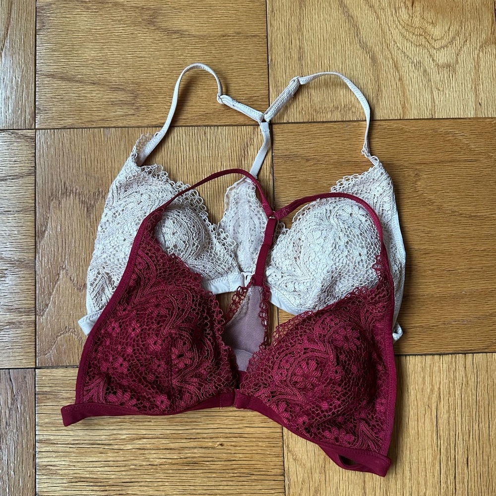 Y2K lace bralettes (bundle)
